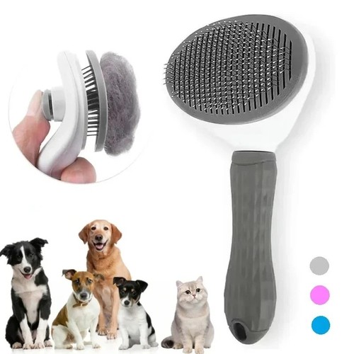 Cat dog brush with release - cat,