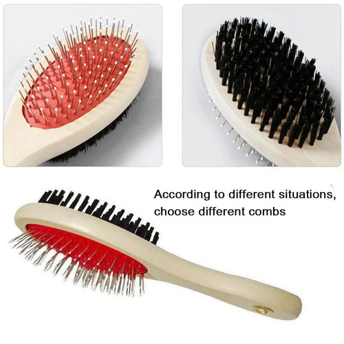 New pet grooming brush double - new,