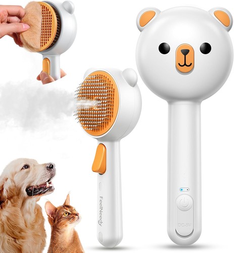 Cat brush with - brush, release