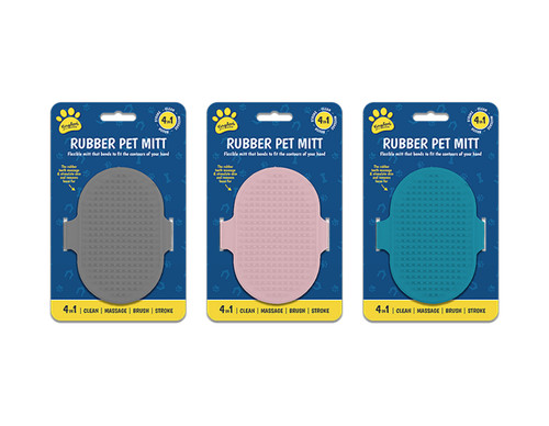 Pet grooming mitt pad brush - pet,
