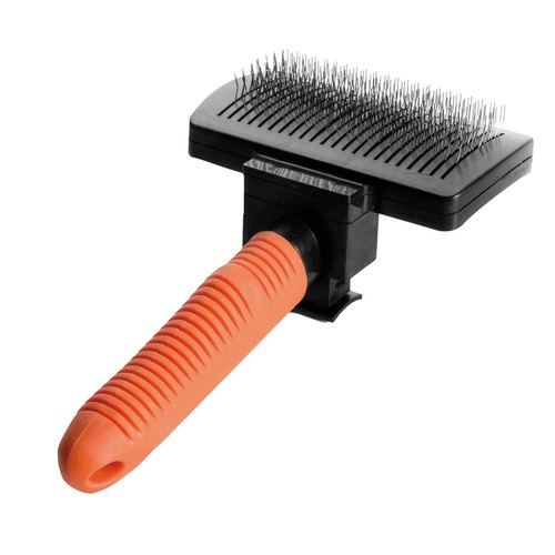 Self cleaning slicker brush - self,