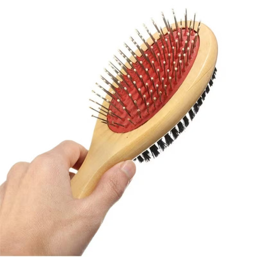 New pet grooming brush double - new,