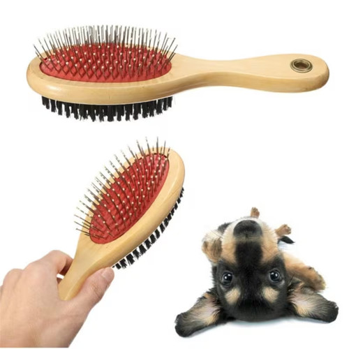New pet grooming brush double - new,