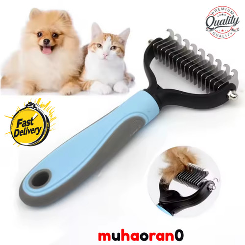 Pet deshedding brush - brush, dog