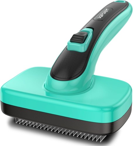Pets brush self cleaning - self,
