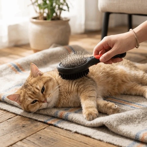 New pet grooming brush double - pet,